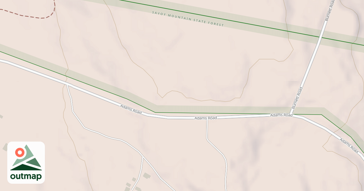 Map of Adams Sno-Drifters Trail