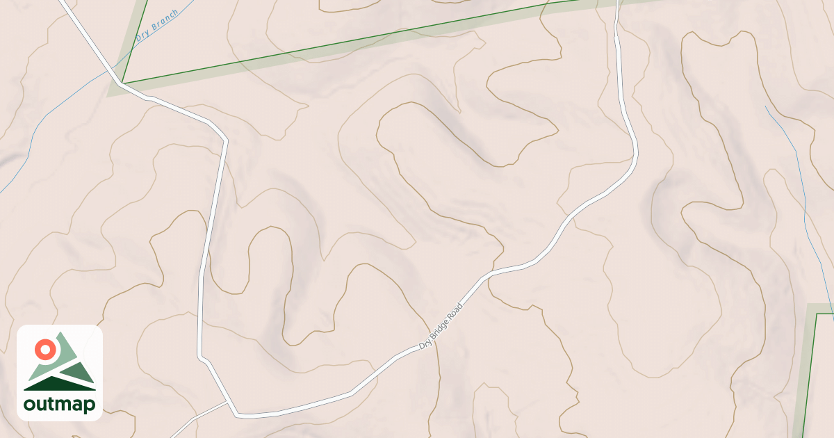 Map of DRY BRANCH A