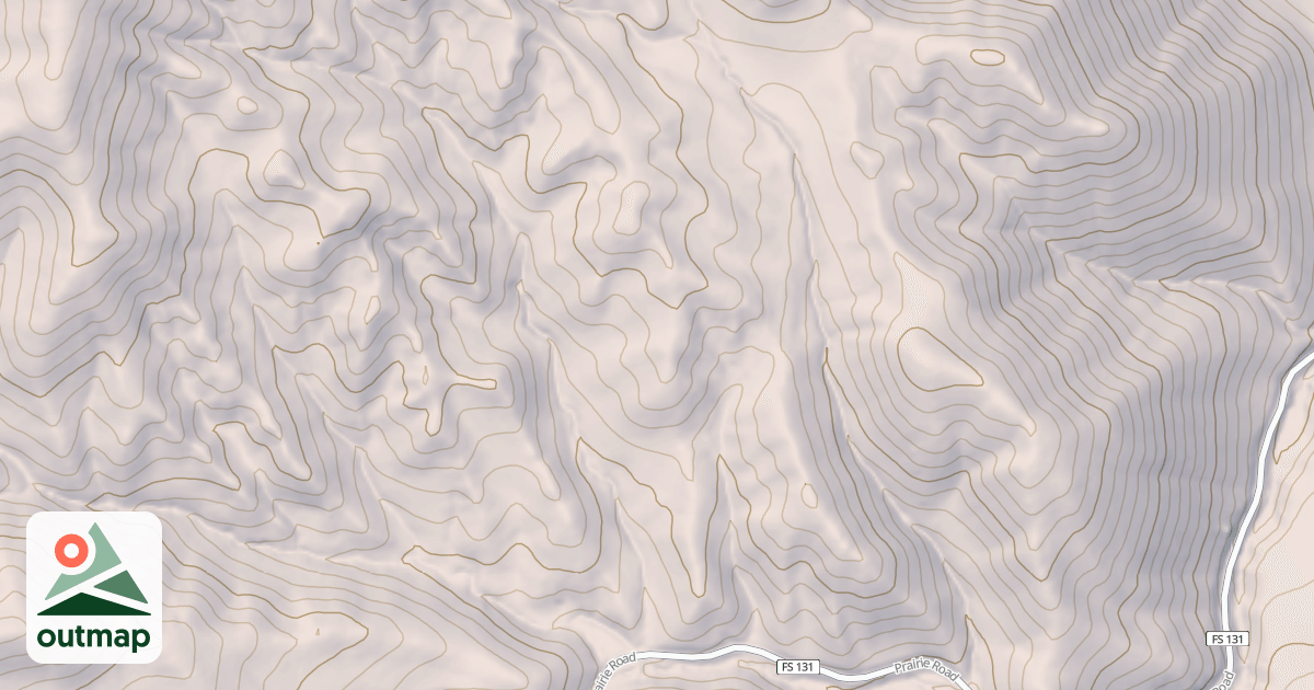 Map of Cow Creek Jeep Trail