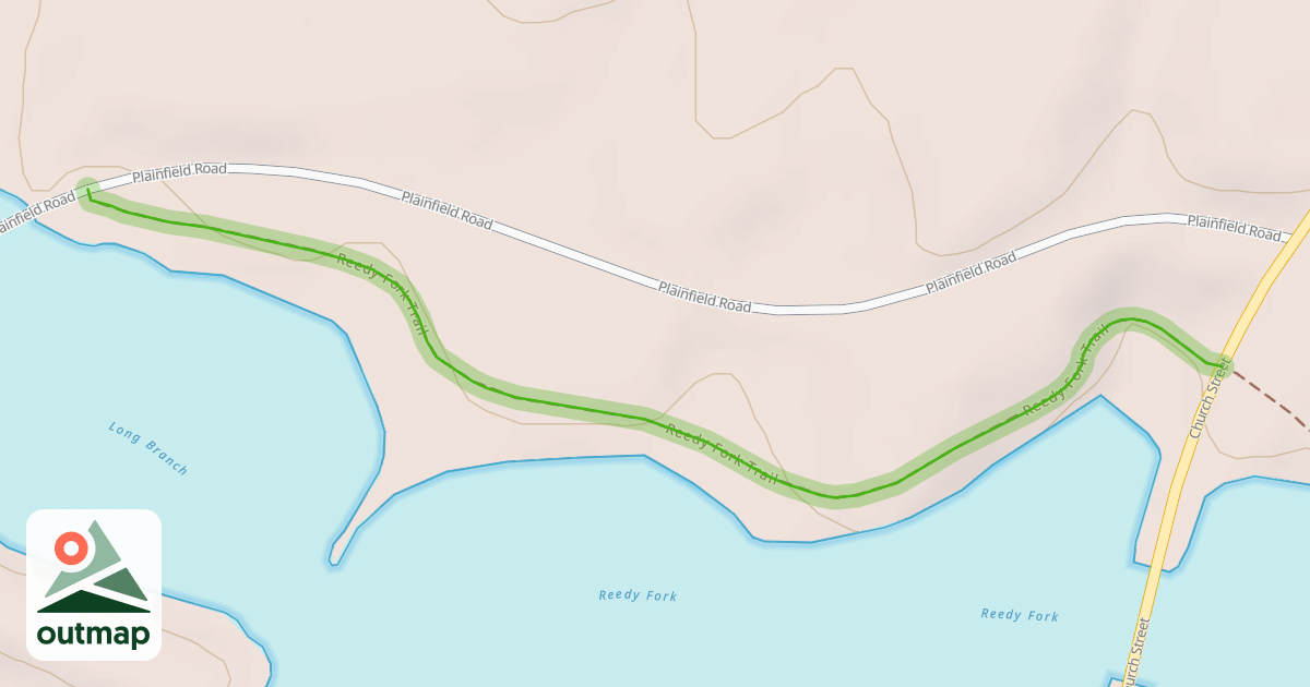 Map of Reedy Fork Trail