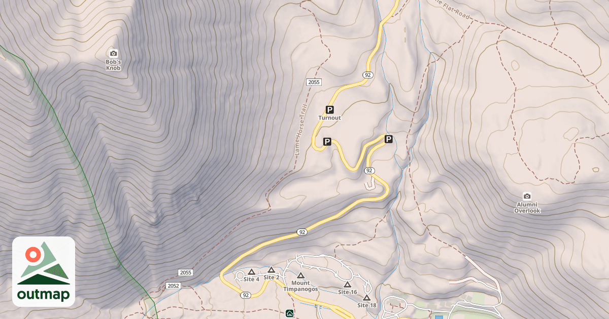 Map of Alpine Loop Winter