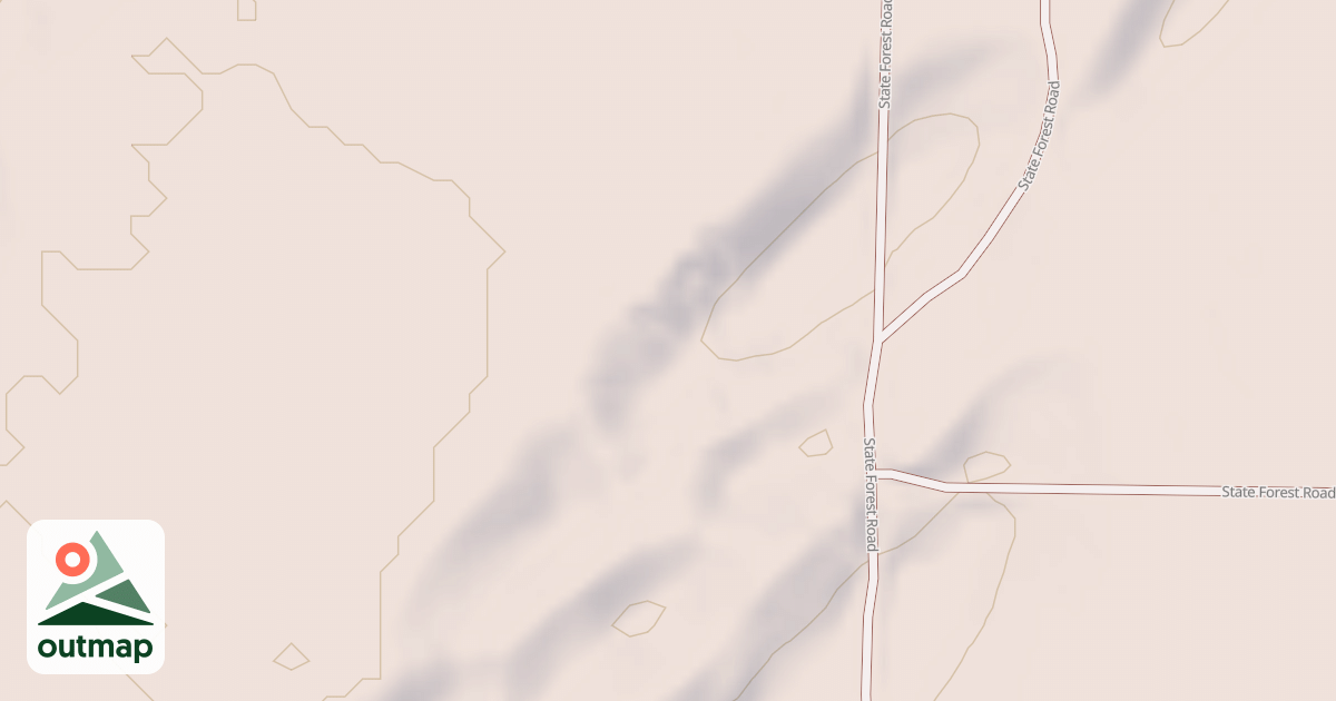 Map of General C.C. Andrews State Forest Trails