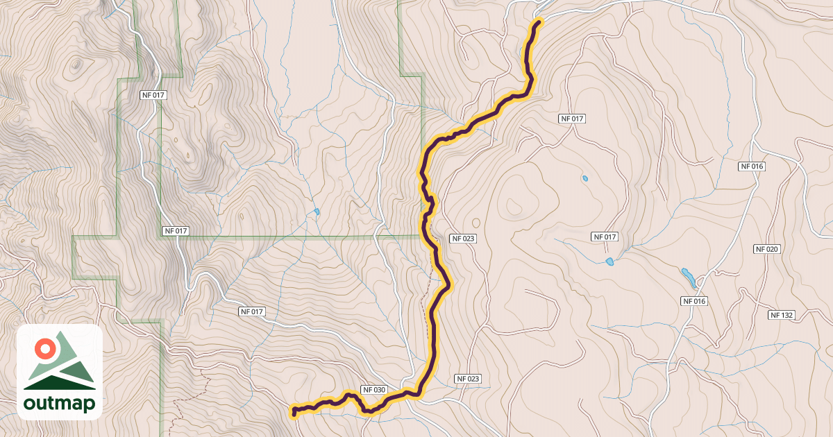 Map of Crane Mountain National Recreation Trail