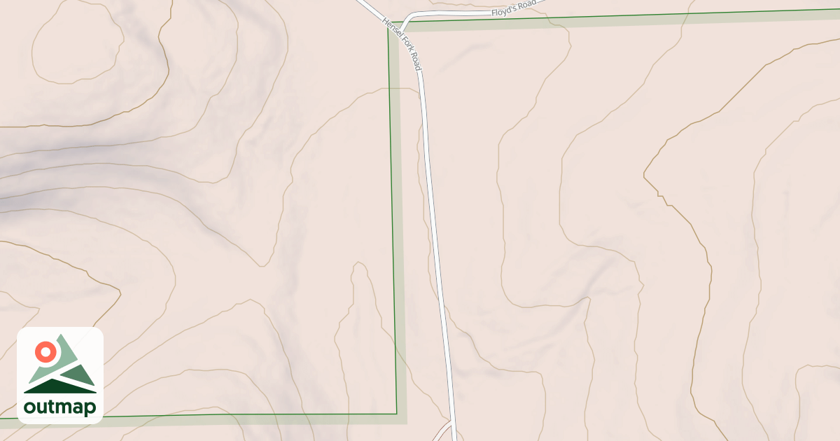 Map of Two Mile Run Snowmobile Trails