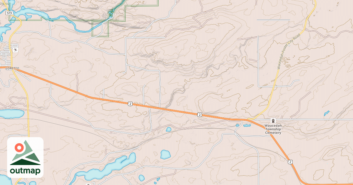 Map of Iron Mountain To Norway State Trail