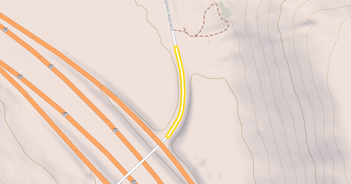 Map preview of National Forest Development Road 4826