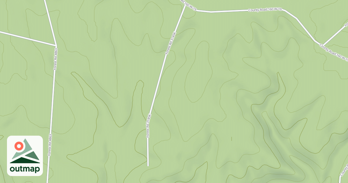 Map of TURKEY KNOB SPUR K