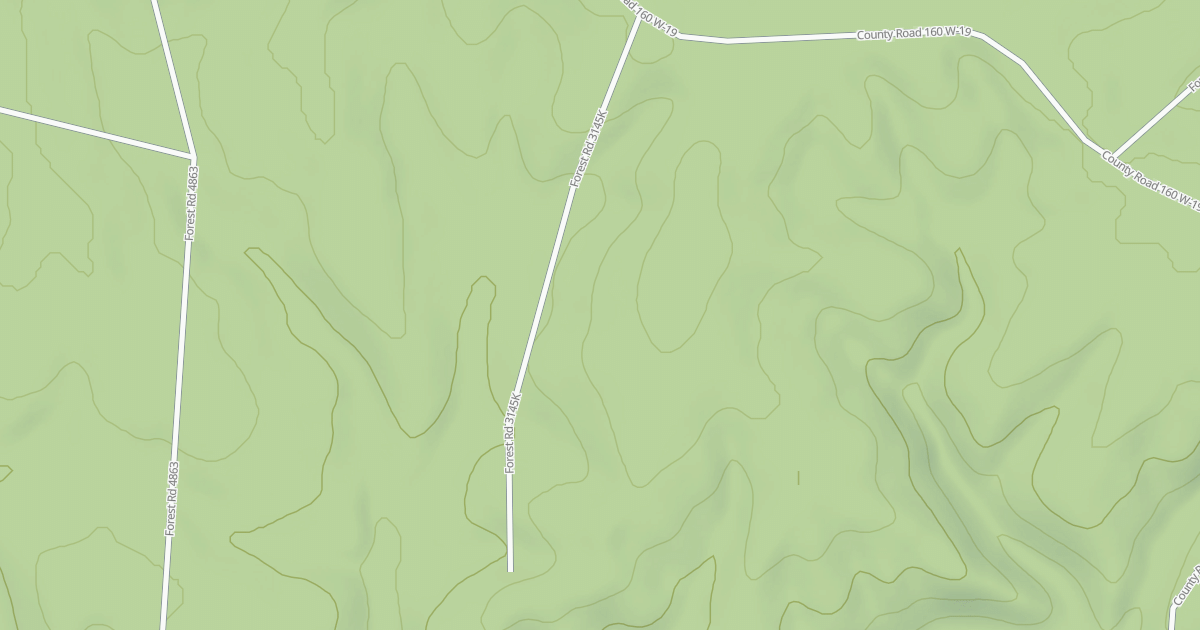 Map preview of TURKEY KNOB SPUR K