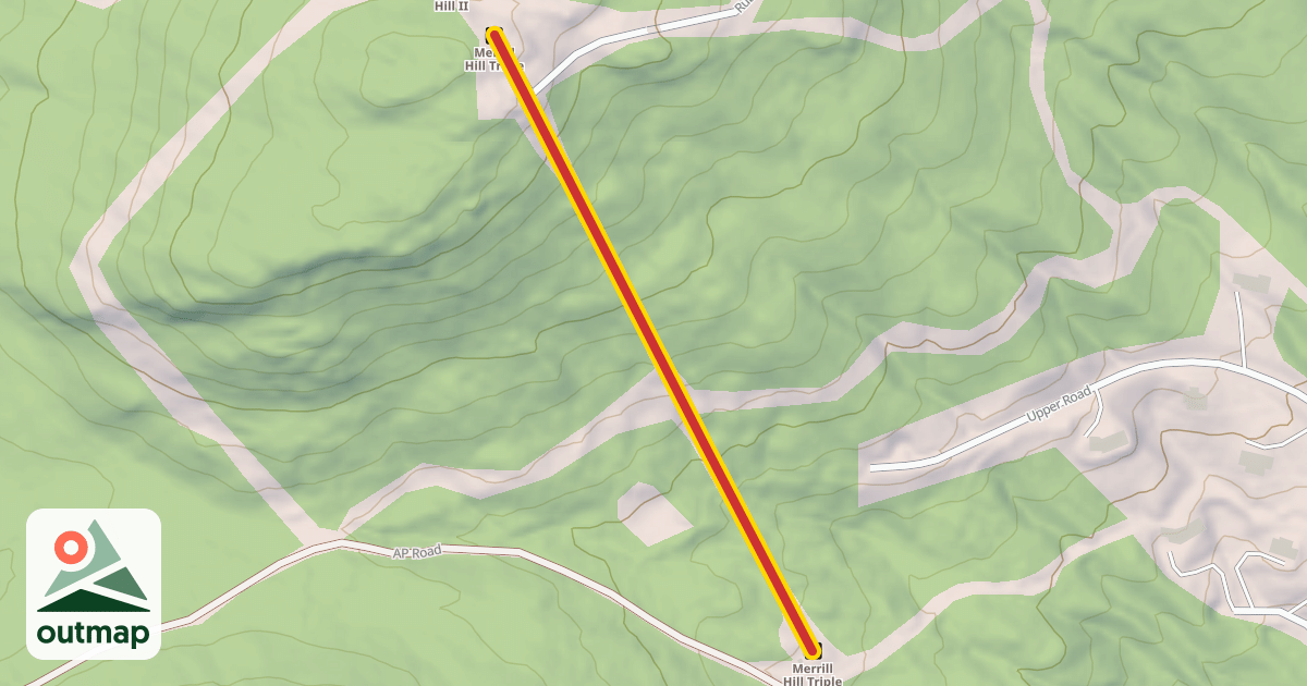 Map of Merrill Hill Triple