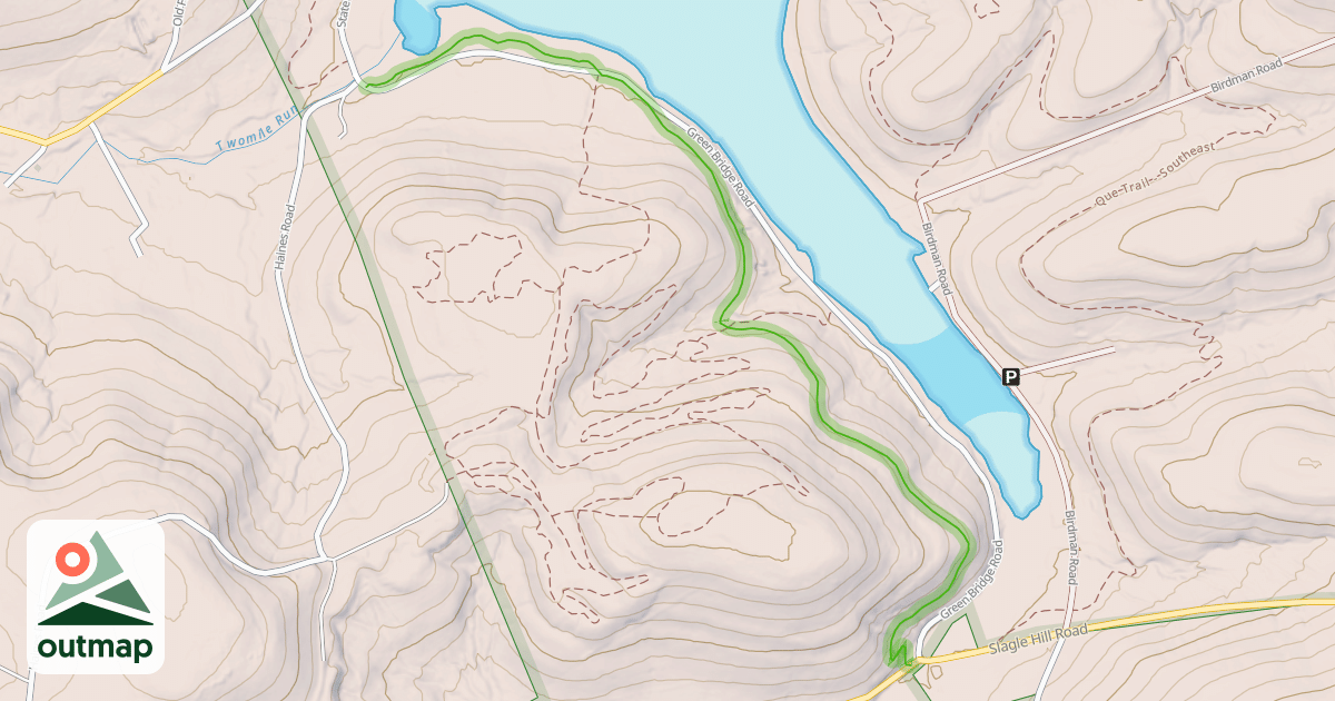 Map of Que Trail - Southwest
