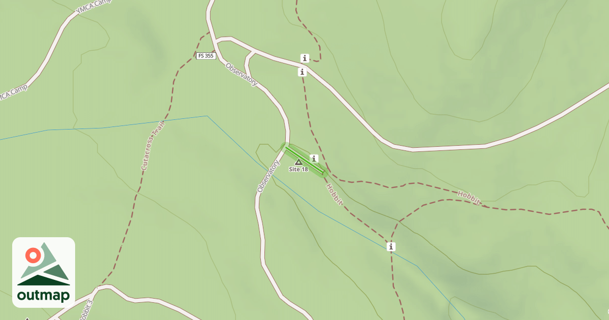 Map of Observatory Spur