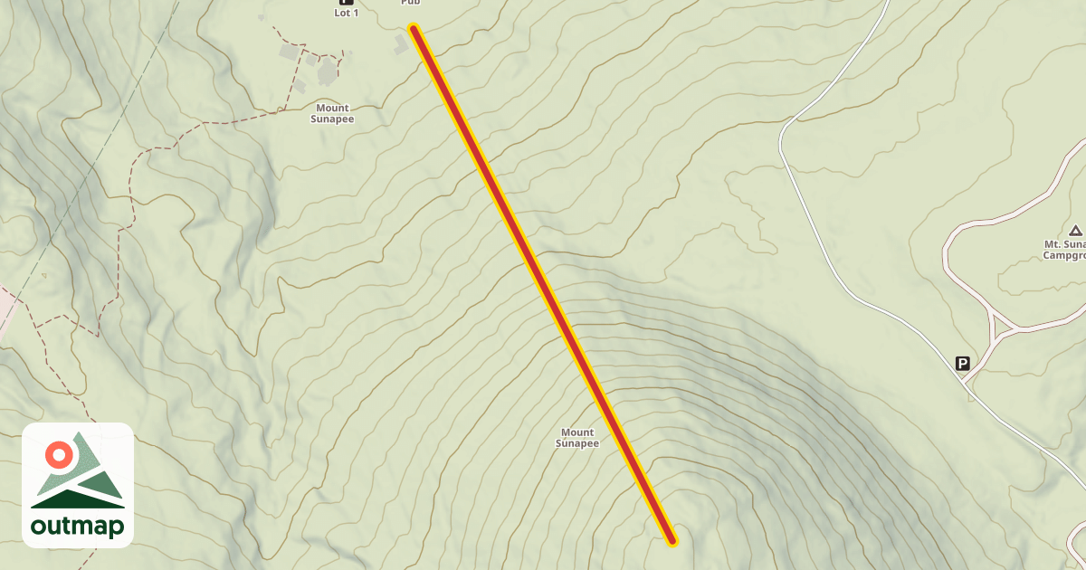 Map of North Peak Triple