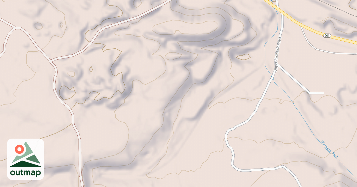 Map of Anthracite Outdoor Adventure Area Trails