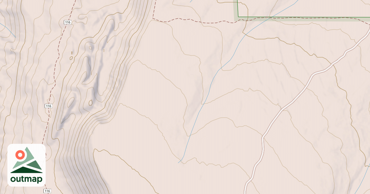 Map of Spring Creek Spur A
