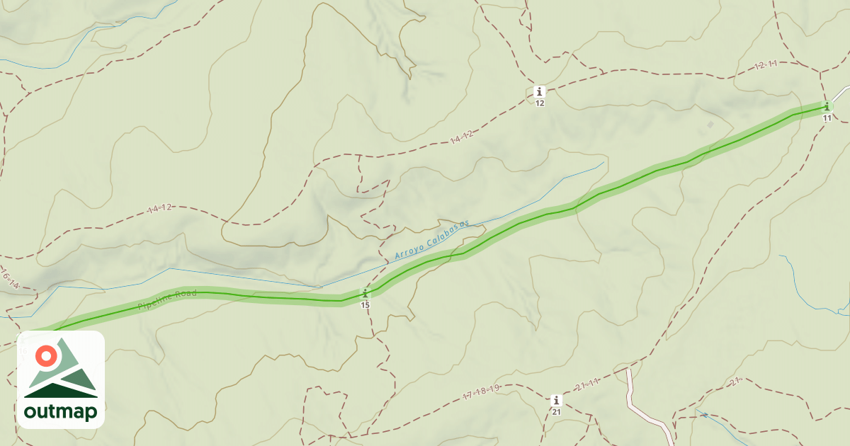 Map of Pipeline Road