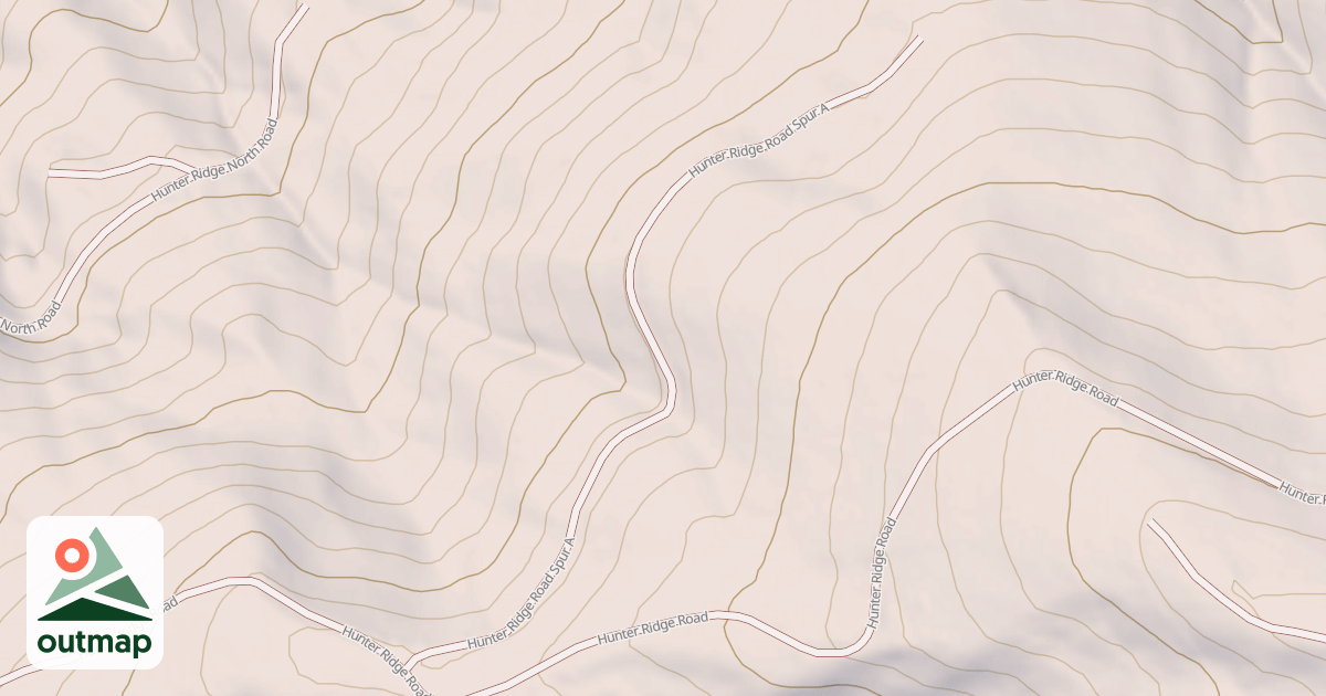 Map of HUNTER RIDGE SPUR A