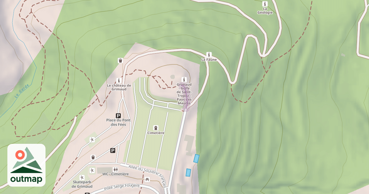 Map of Chemin du Moulin Saint-Roch