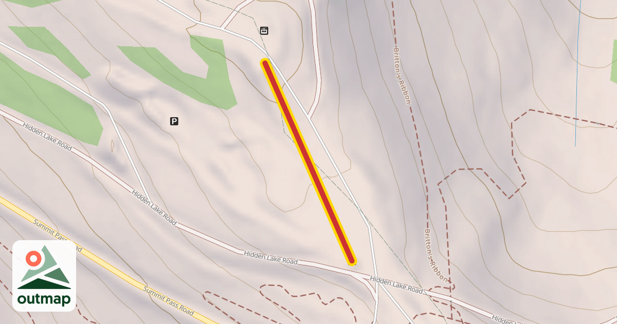 Map of Saddle Horn