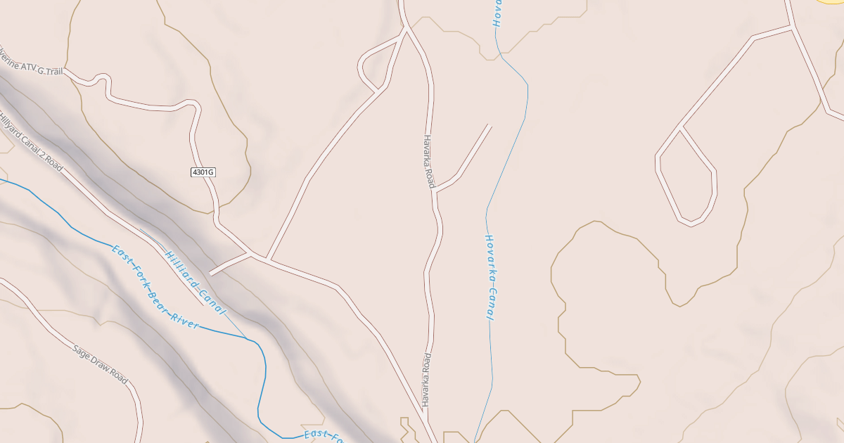 Map preview of Canal Snowmobile Spur B