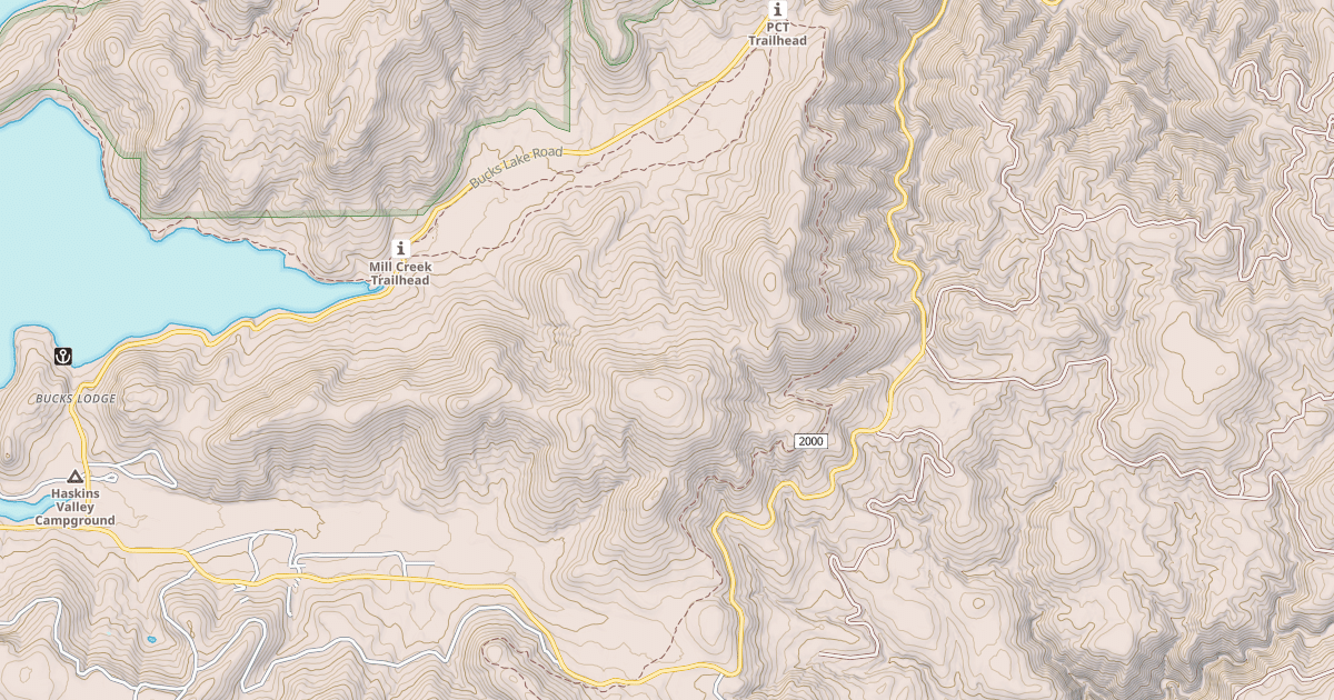 Map preview of BUCKS CREEK