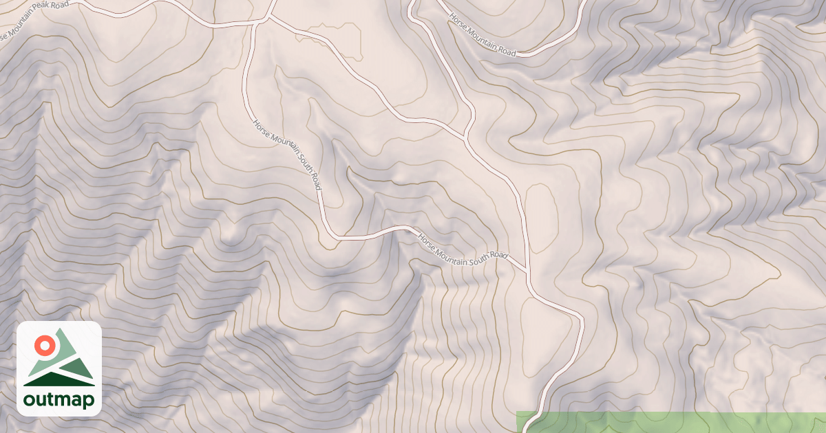Map of HORSE MTN. SOUTH
