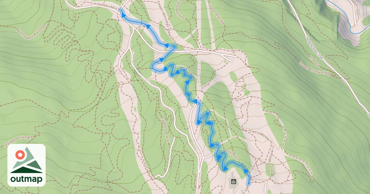 Map of Upper B-Line