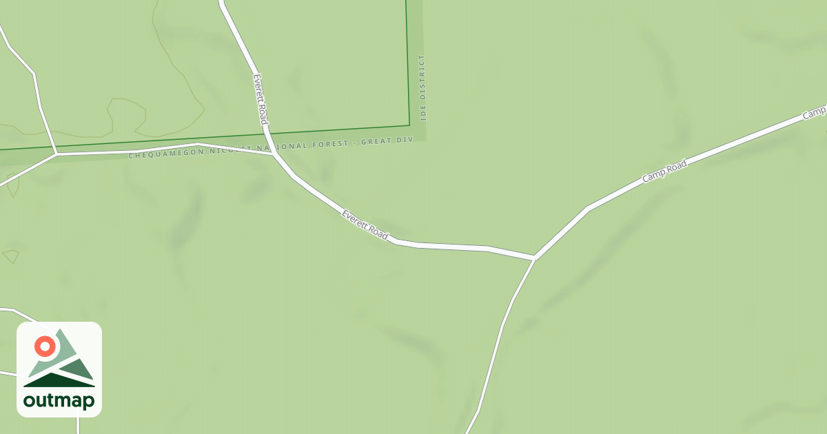 Map of EVERETT ROAD