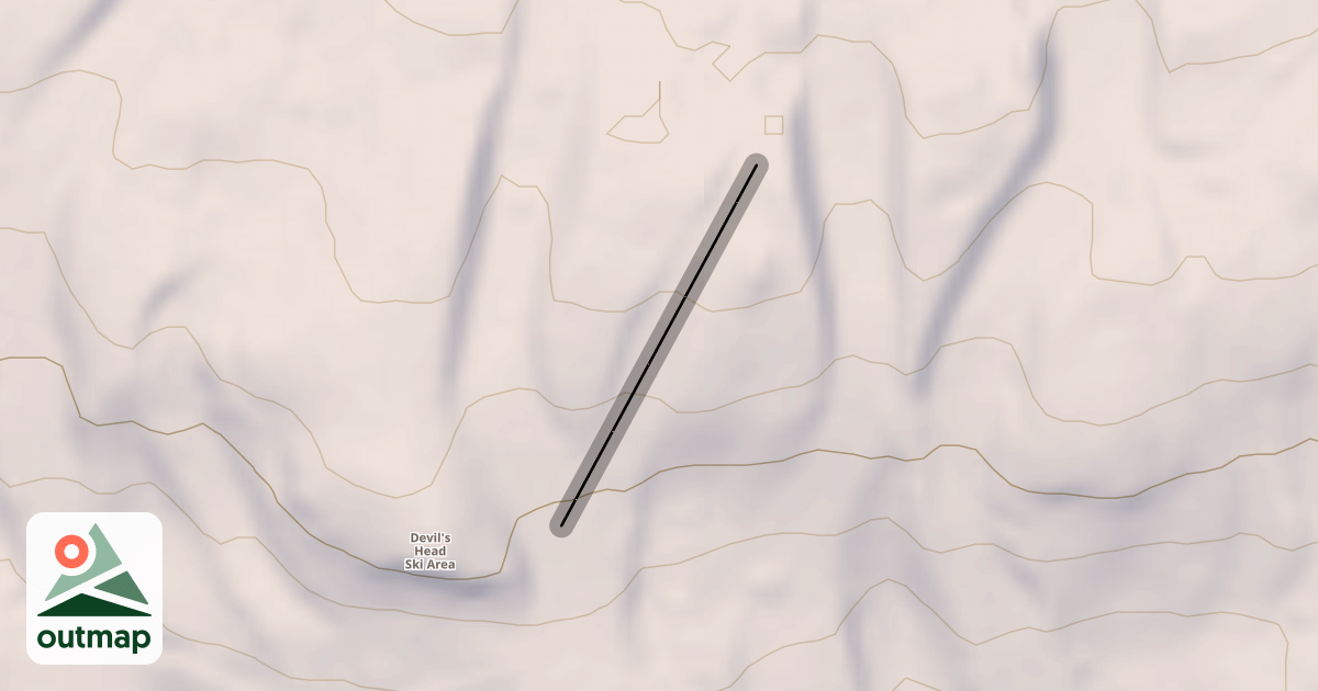 Map of Cyclops Chute