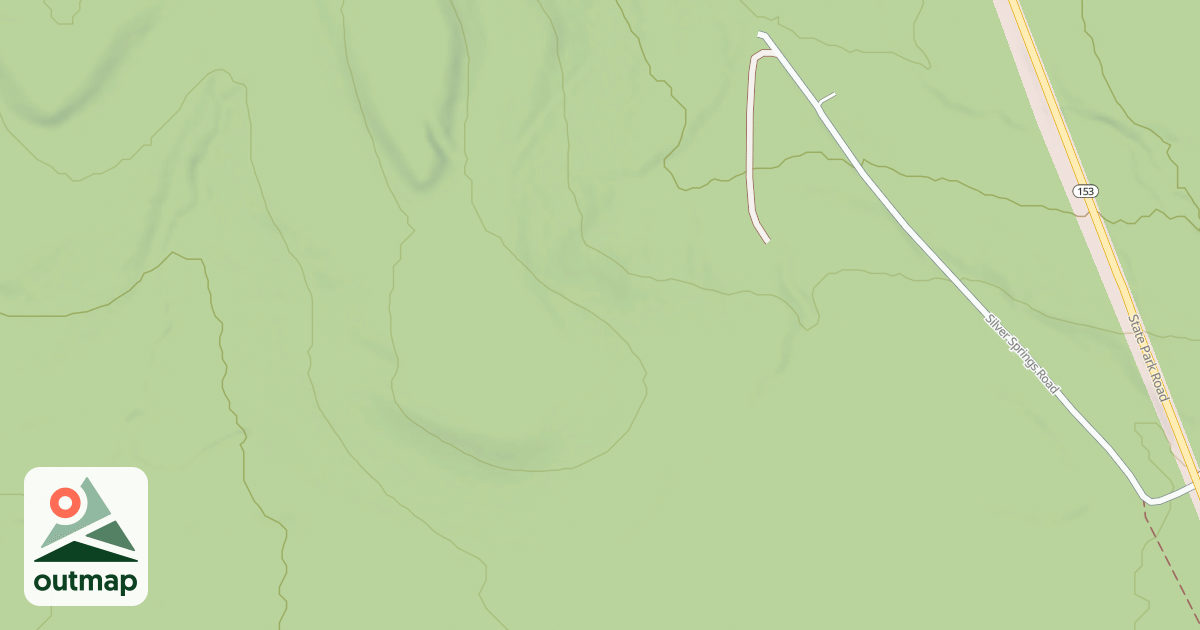 Map of S.B. Elliott State Park Snowmobile Trails
