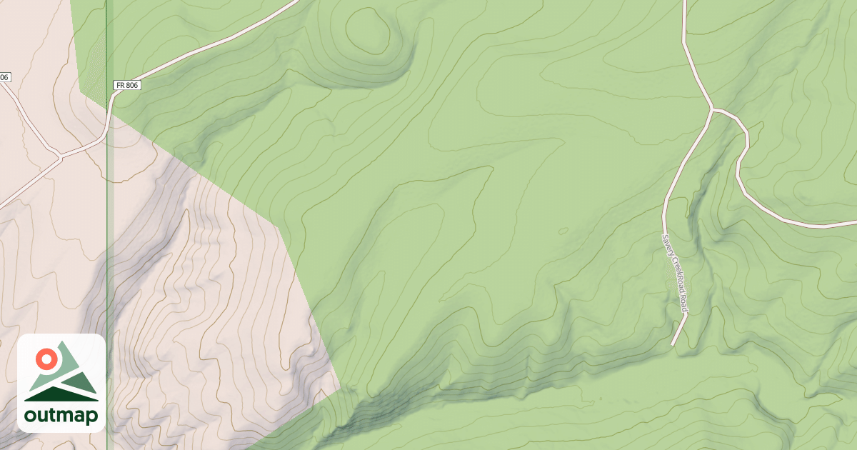 Map of JIM CREEK SPUR 8A