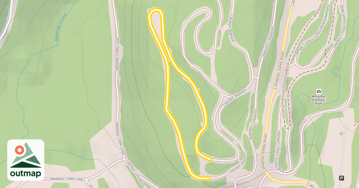 Map of Olympic Biathlon