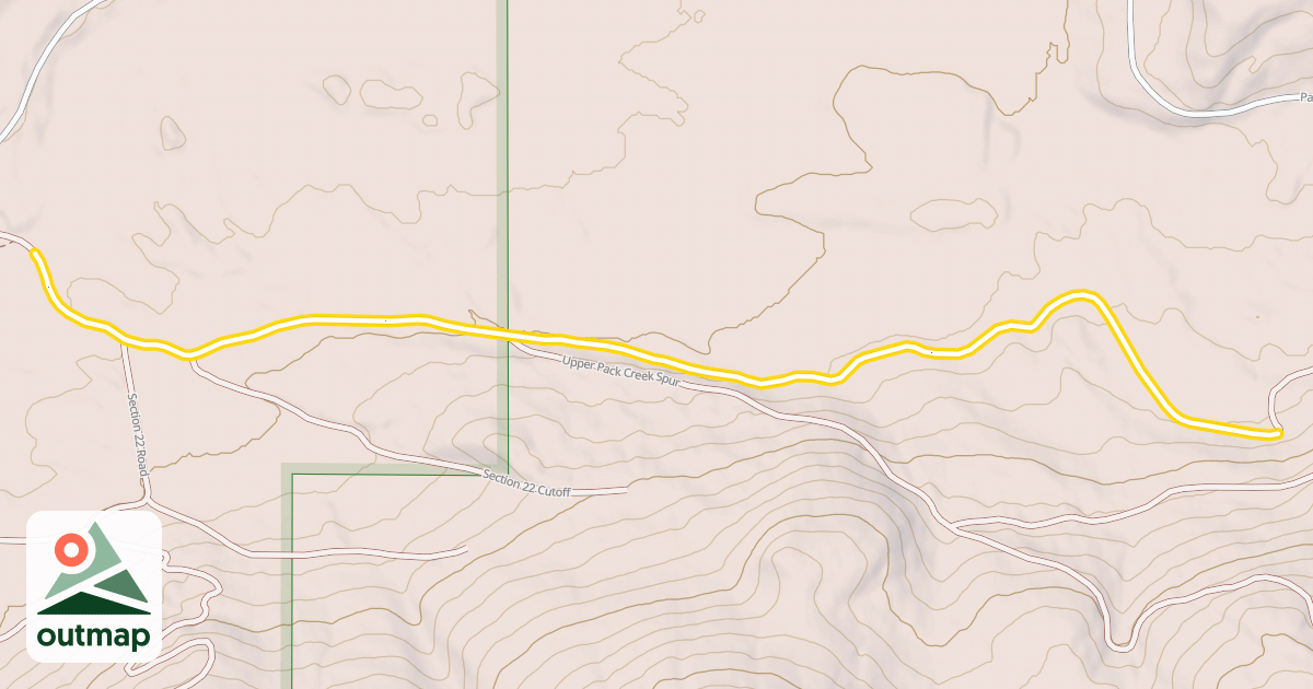 Map of Upper Packers Meadow Road