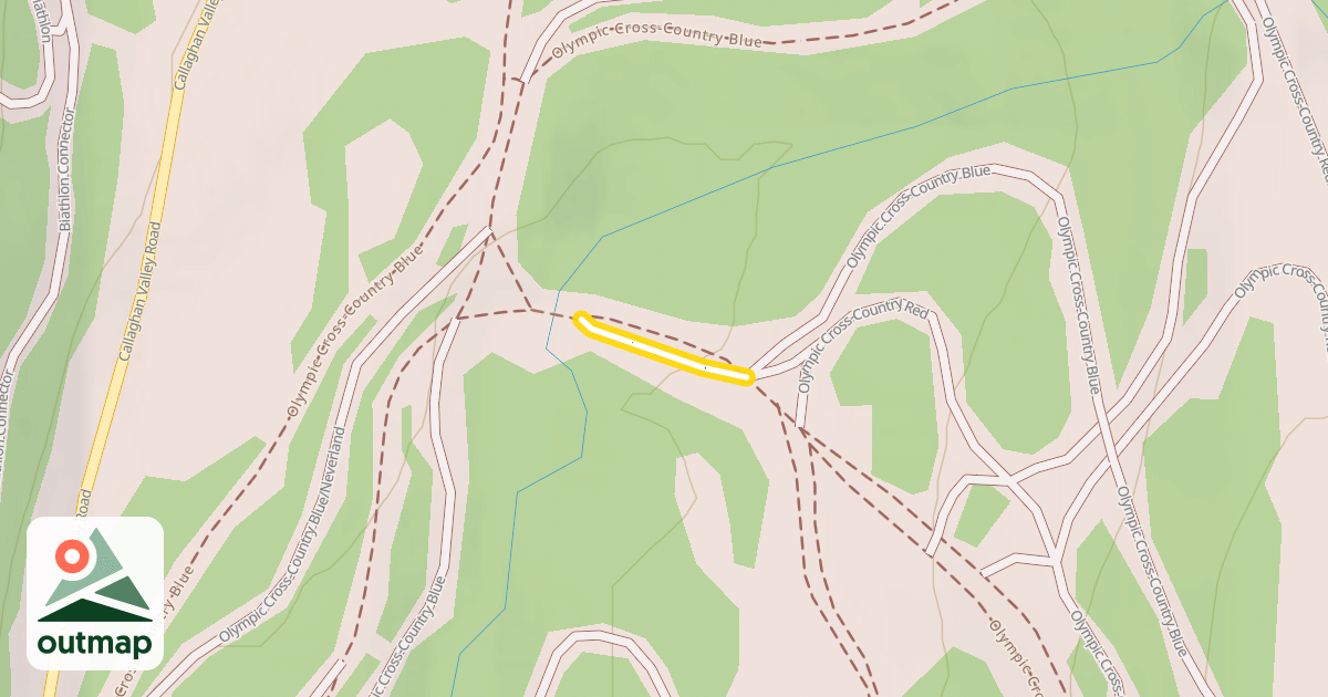 Map of Olympic Cross-Country Blue/Neverland