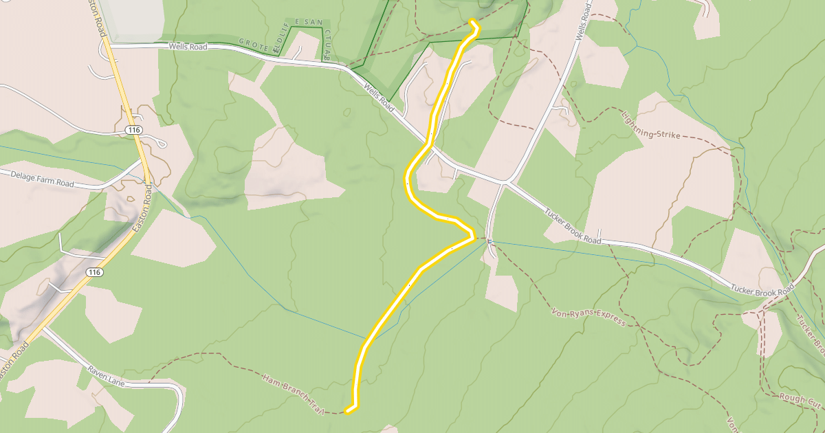 Map preview of Ham Branch Trail