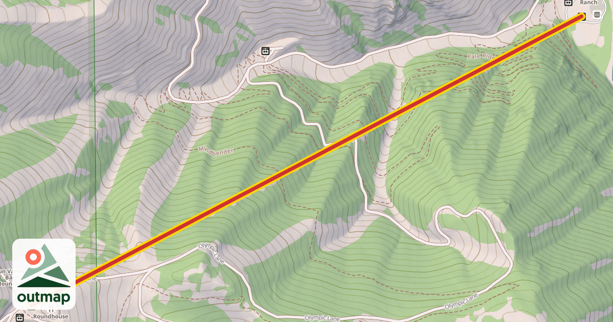 Map of Roundhouse Gondola