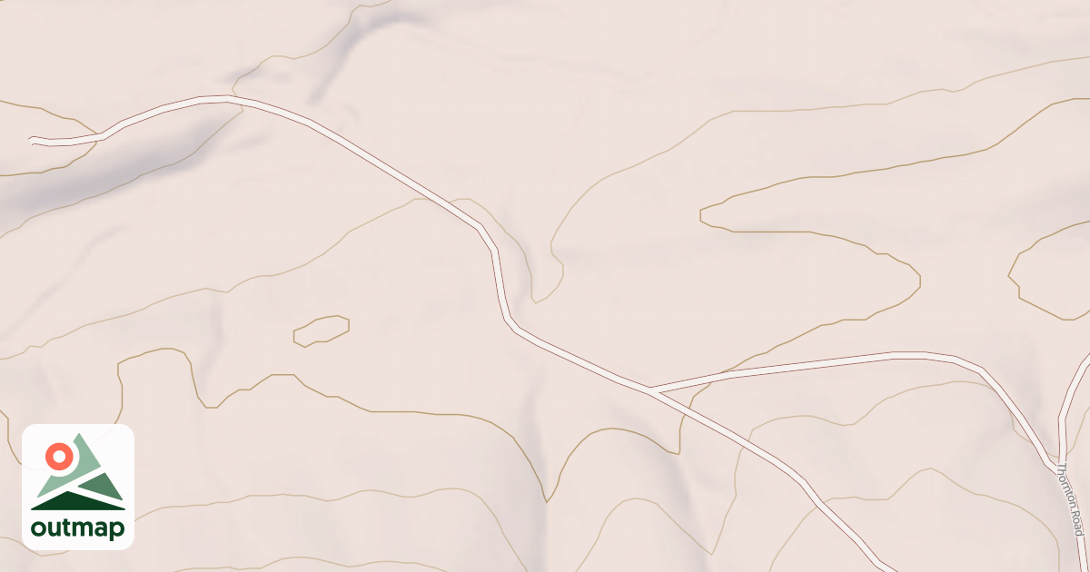 Map of THORNTON SPUR