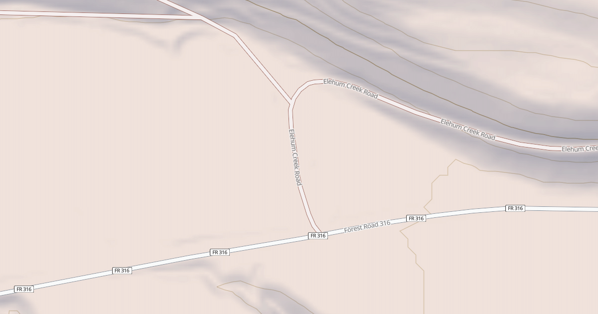 Map preview of ELELEHUM CREEK