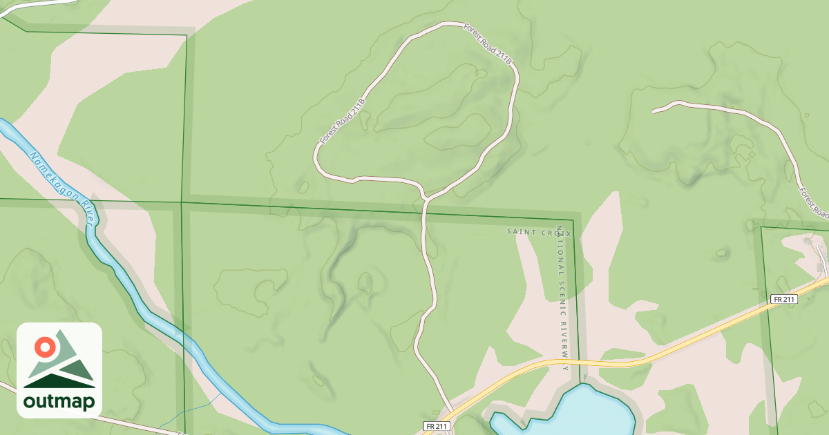 Map of FR 211B