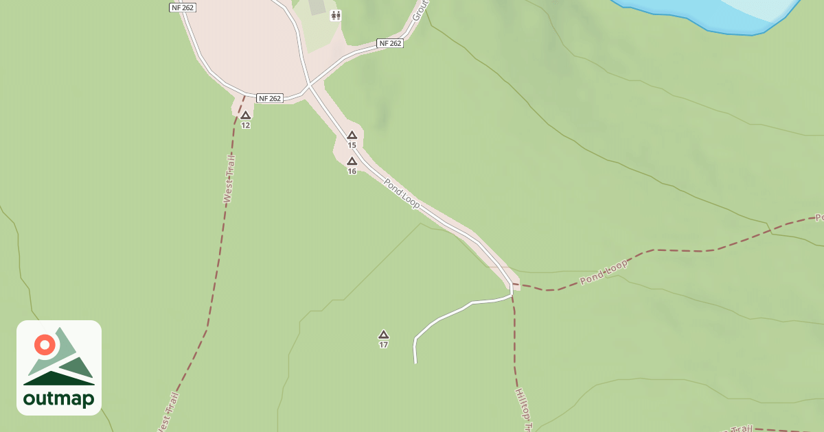 Map of GROUT POND UPPER PARKING
