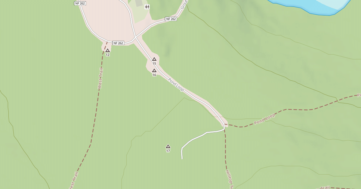 Map preview of GROUT POND UPPER PARKING