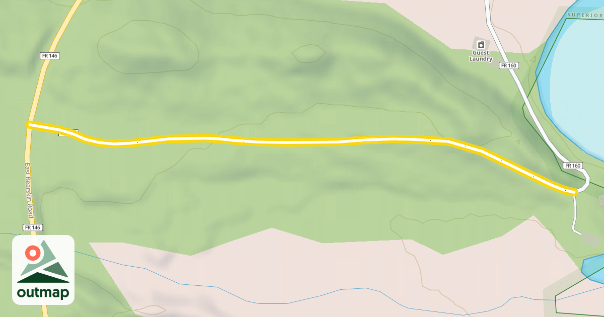 Map of Forest Road 160