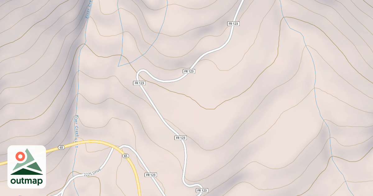 Map of Old Grand Mesa Snowmobile