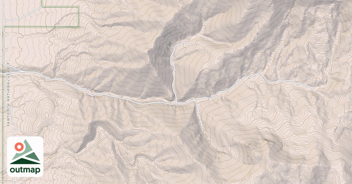 Map of KELSAW CANYON