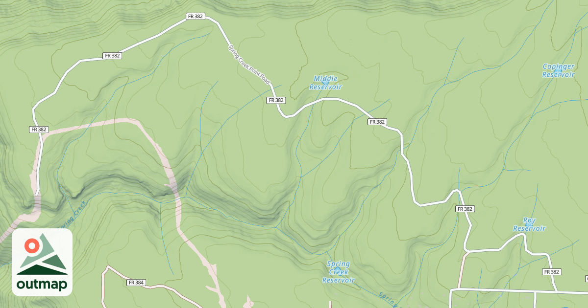 Map of SPRING CRK POINT