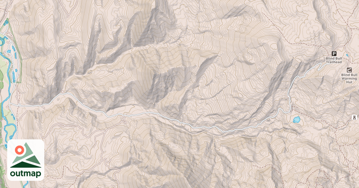 Map of Blind Bull/horse Creek