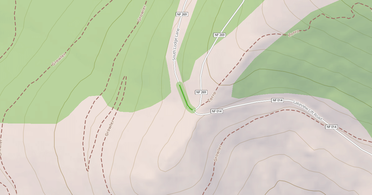Map preview of South Lodge Lane