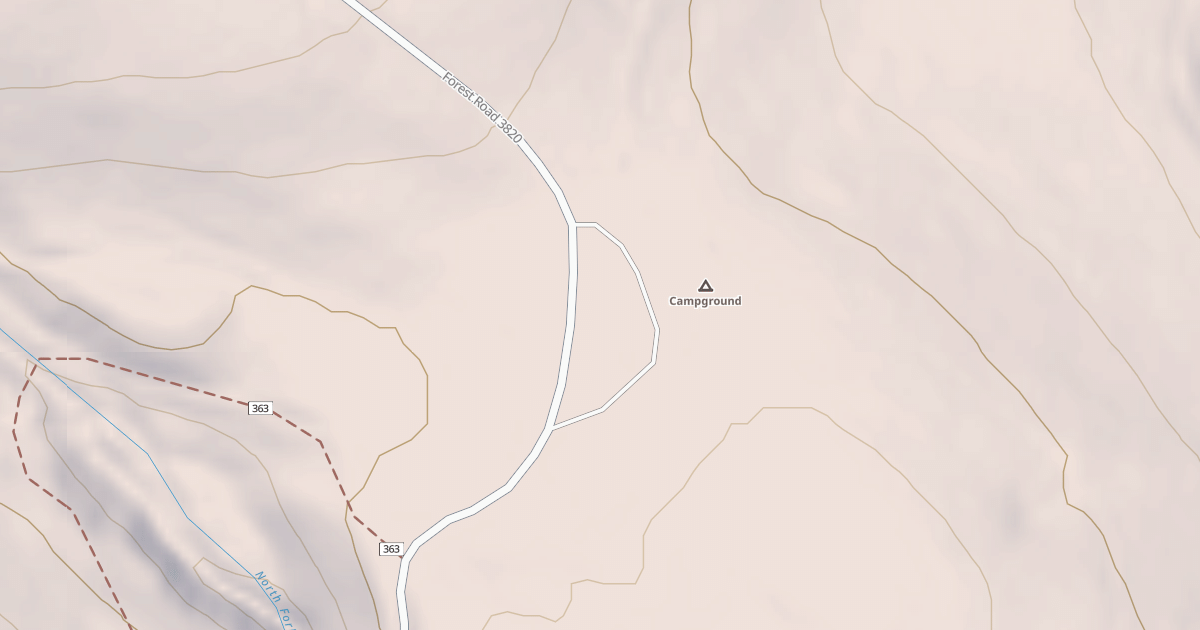 Map preview of CLARK RIDGE TRAIL HEAD