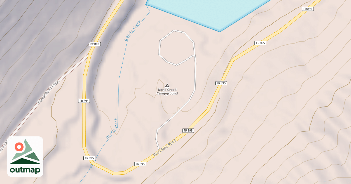 Map of DORIS CREEK CAMPGROUND