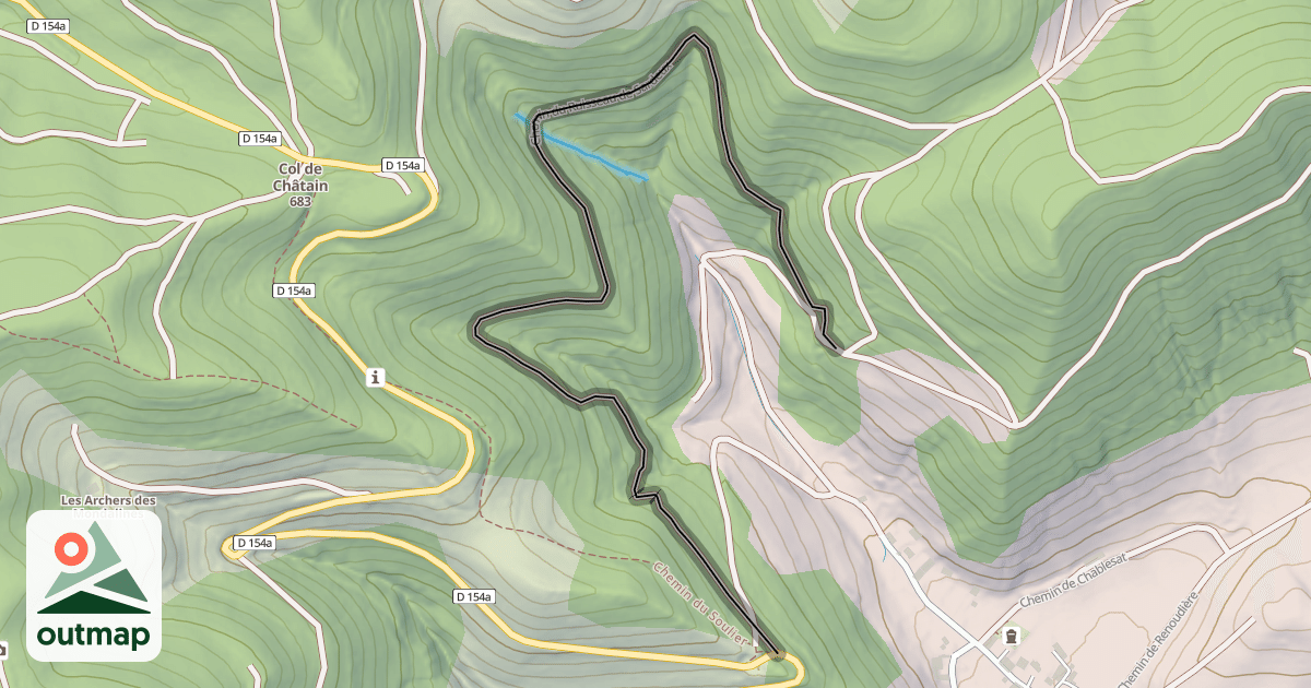 Map of Chemin du Ruisseau de Sardeux