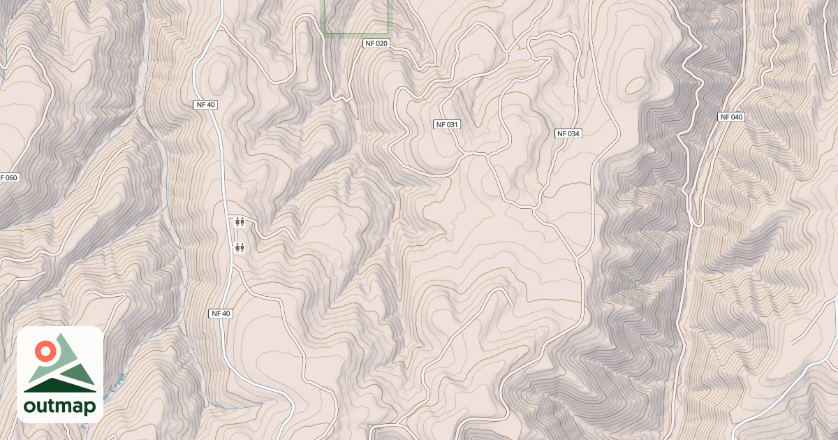 Map of USFS Motor Vehicle Use Map Trails 18000